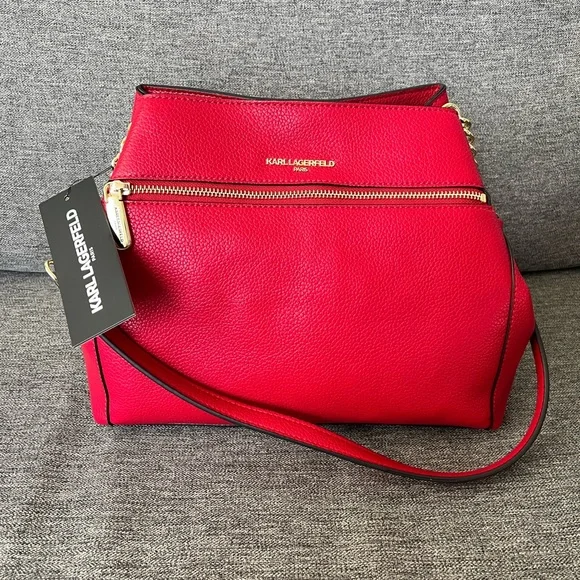 Karl Lagerfeld Bags Karl Lagerfeld Red Leather Purse Nwt